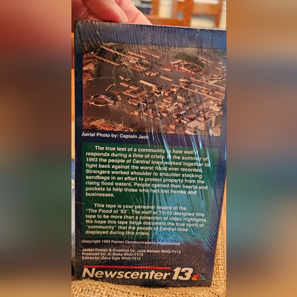 FLOODS OF '93 Vintage Fundraiser History Reminder Bag w VHS & Cassette Recording - Picture 4 of 7